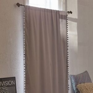 **SET OF 2** UO Blackout PomPom Curtain